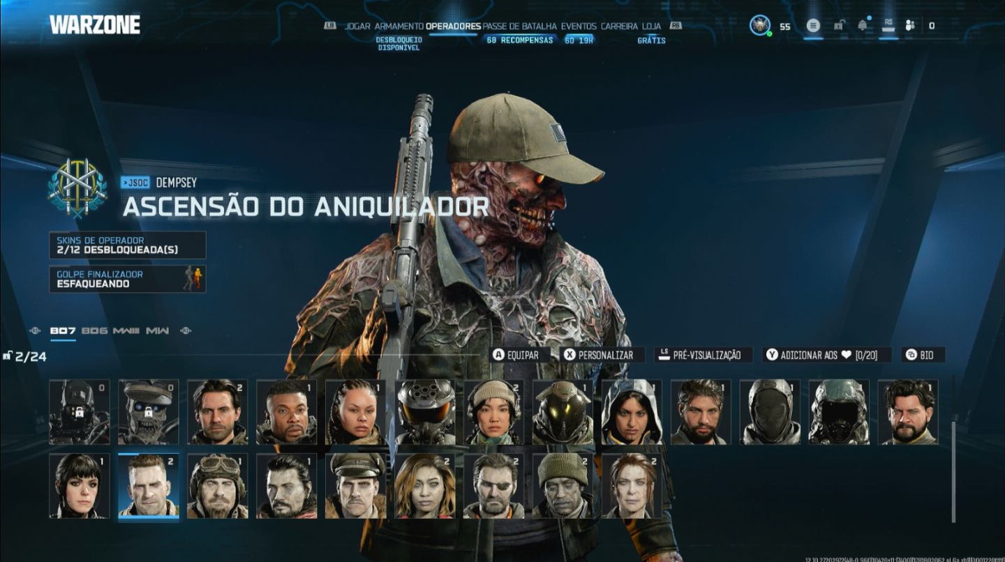 TODAS AS ARMAS UPADA + PRESTIGIO 5 - CONTAS WARZONE BO7 IMPECAVEL