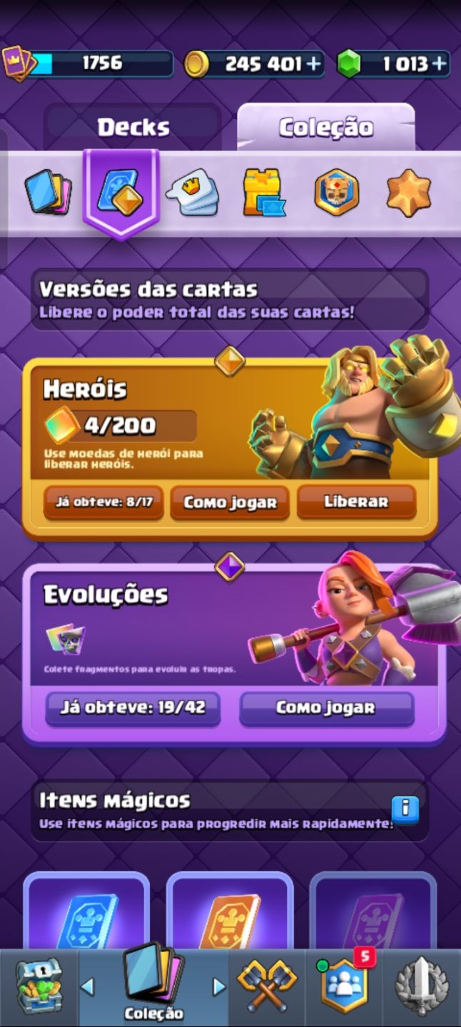 14000 troféus COMPLETA LVL 16 | 19 EVOLUÇÕES | MAIOR CAMPEÃO | INSÍGNIA 10 ANOS