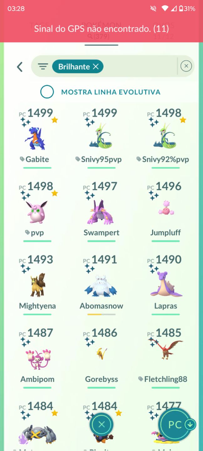 CONTA POKÉMON GO DE 2021 COM MUITOS SHINY