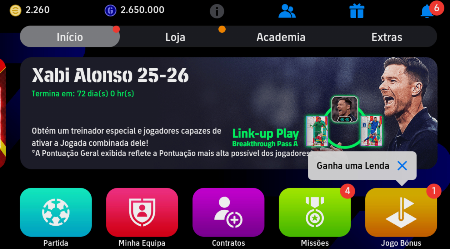 [PREÇO BAIXO]Contas eFootball +12000 Moedas - Entrega Automática