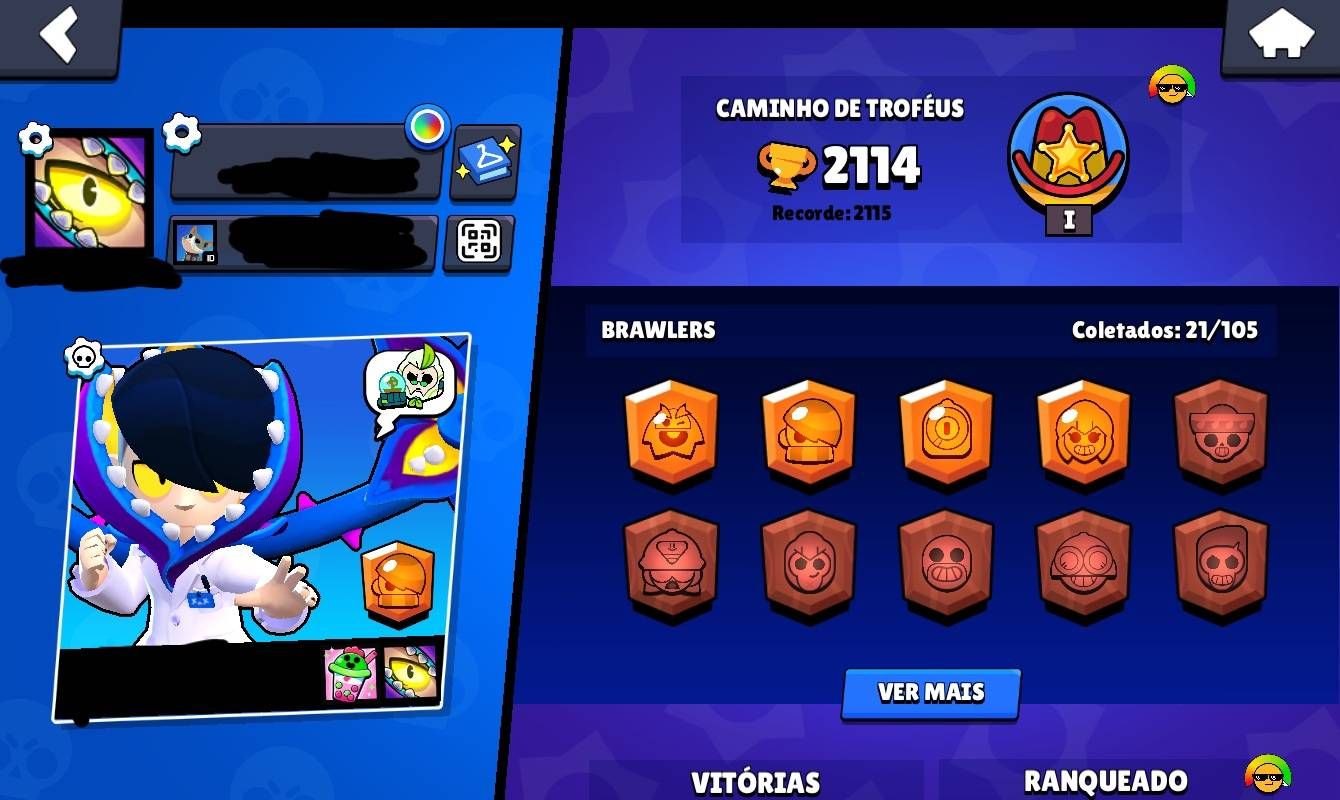 CONTA BRAWL STARS BARATA E COMPLETA!