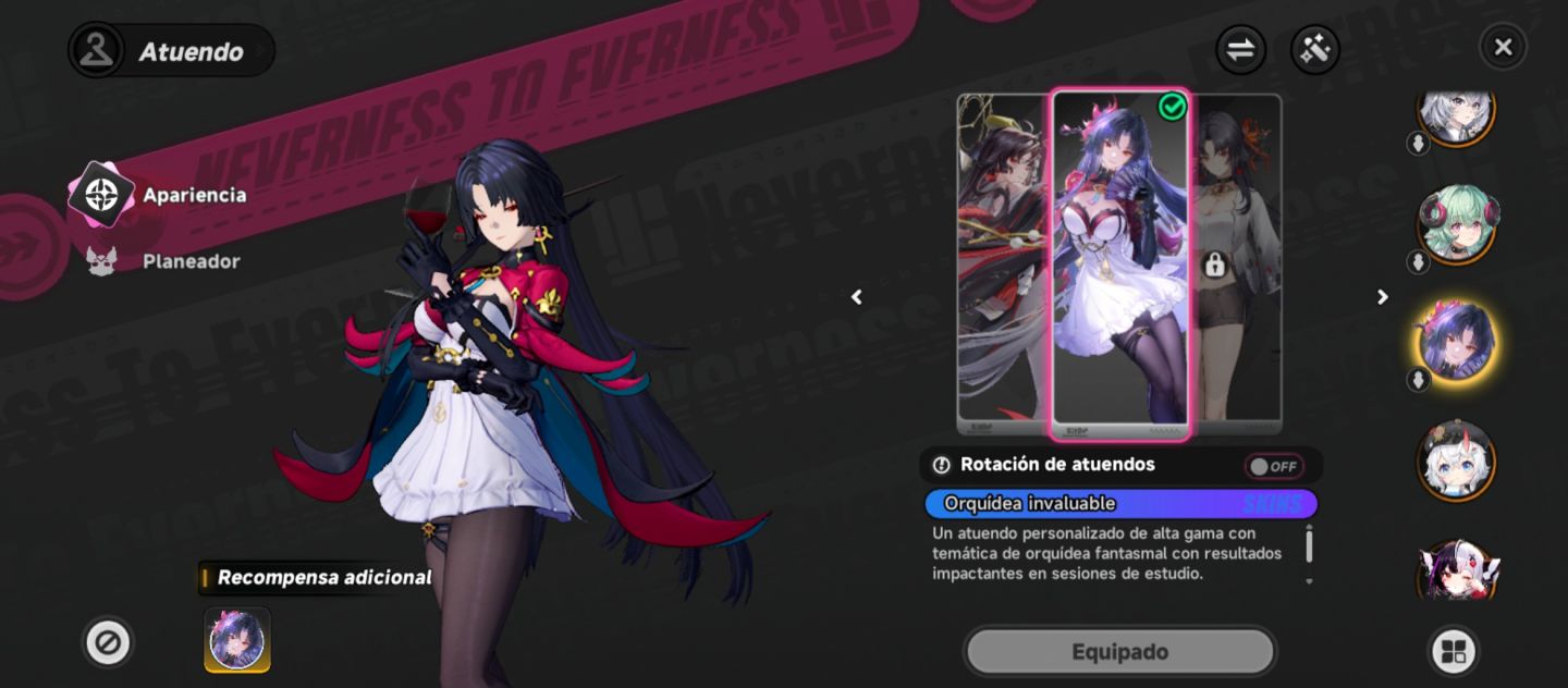 CONTA NEVERNESS TO EVERNESS: QUASE TODOS OS PERSONAGENS + ARMAS ASSINATURA
