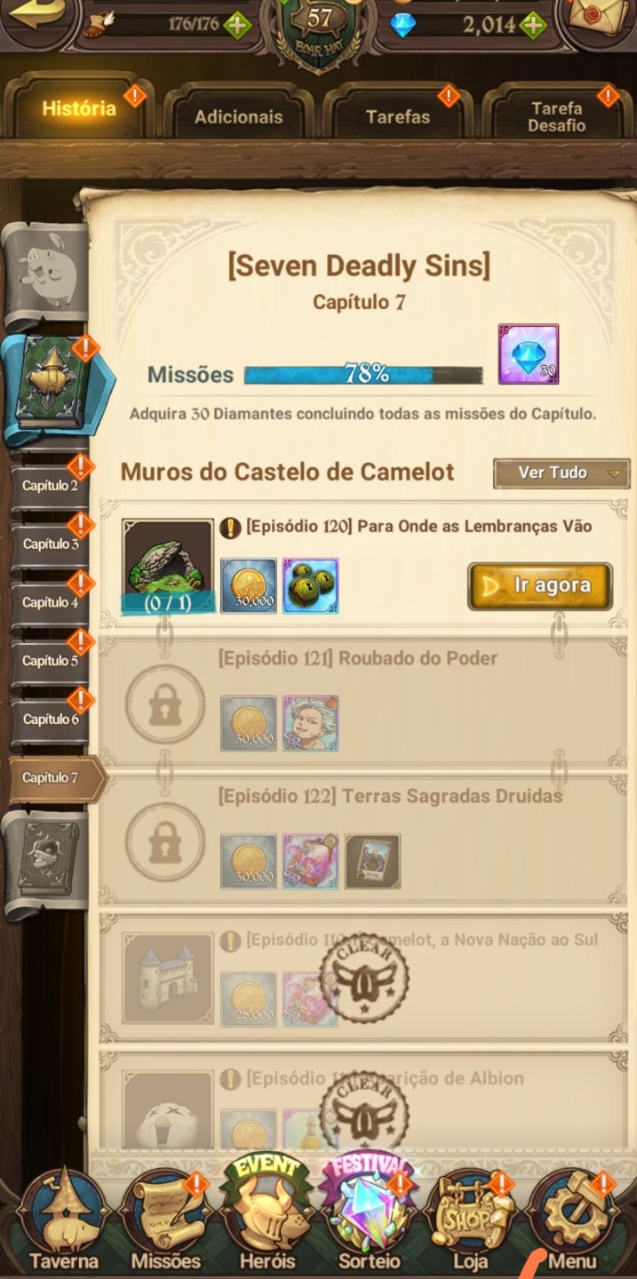 CONTA COM 1.7K DIAMANTES SEM VÍNCULOS