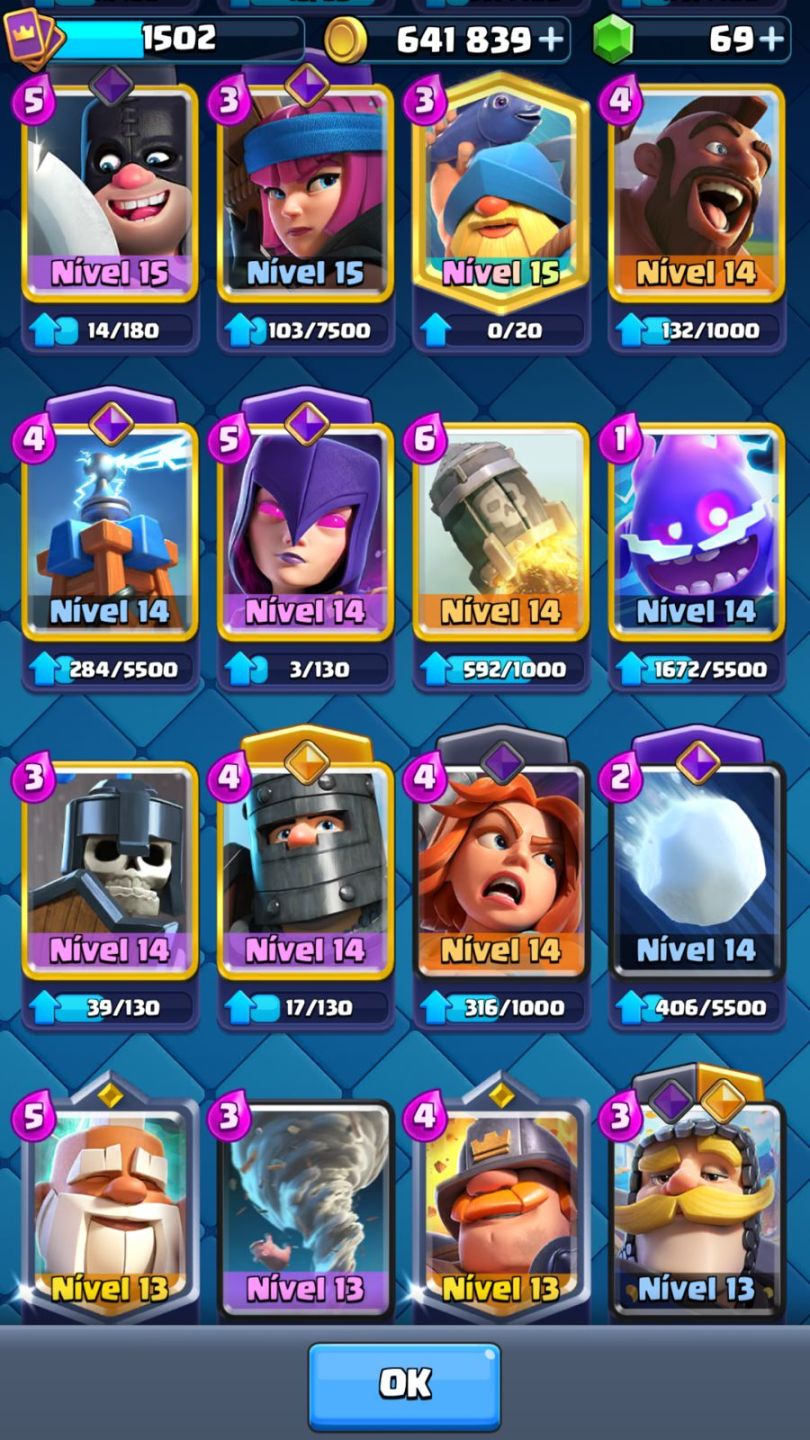 Conta de Clash royale 11k600 trofeús