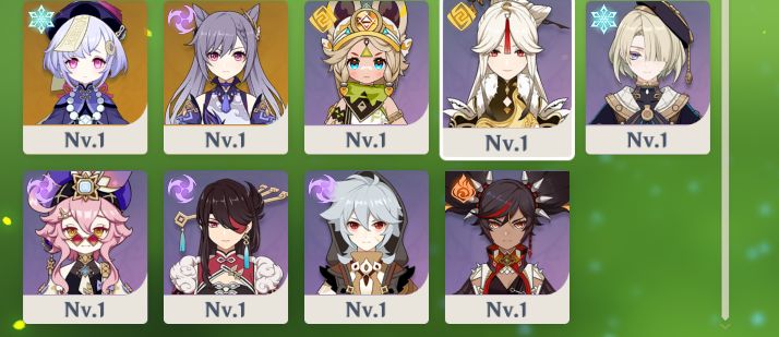 Conta genshin impact + Furina, Raiden e NIlou