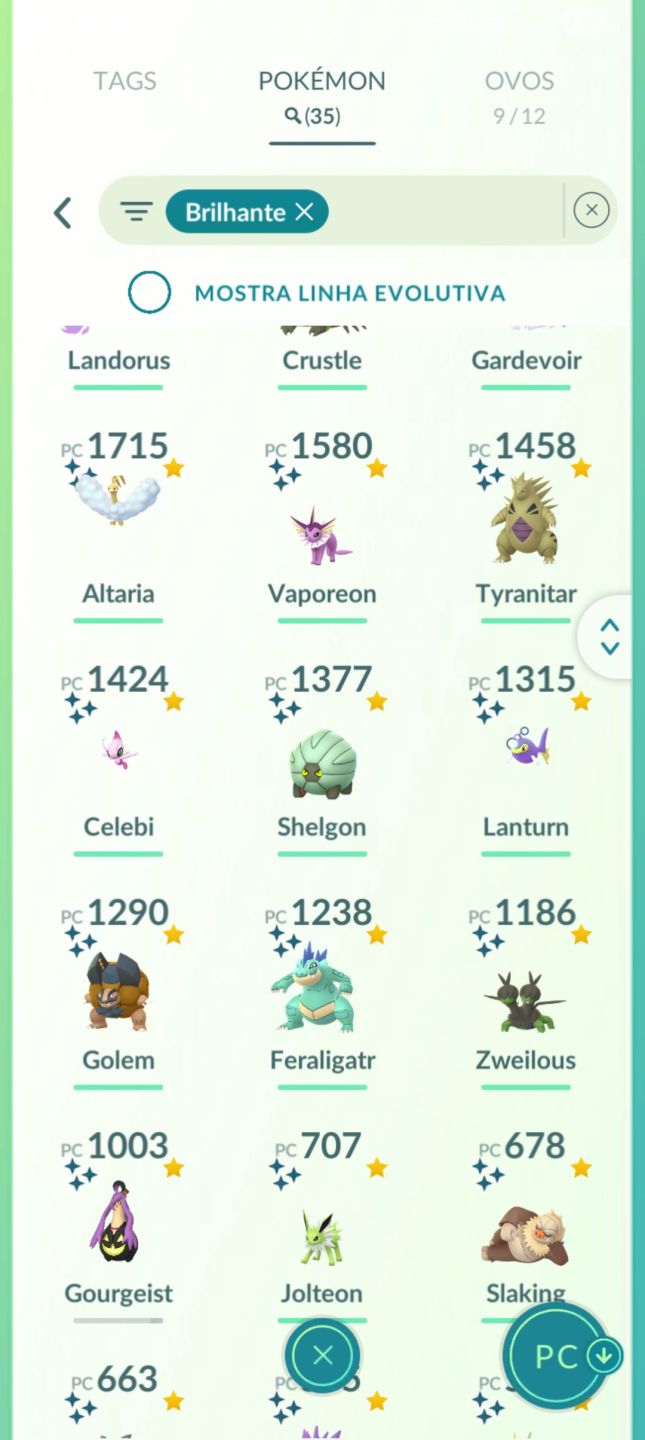 Conta ano 2016 99 passe premium Celebi Shiny