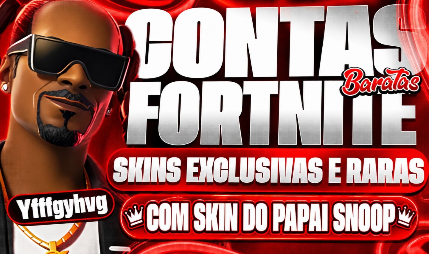 Conta de fortnite com skin garantida do papai snoop a mais barata do site!!!