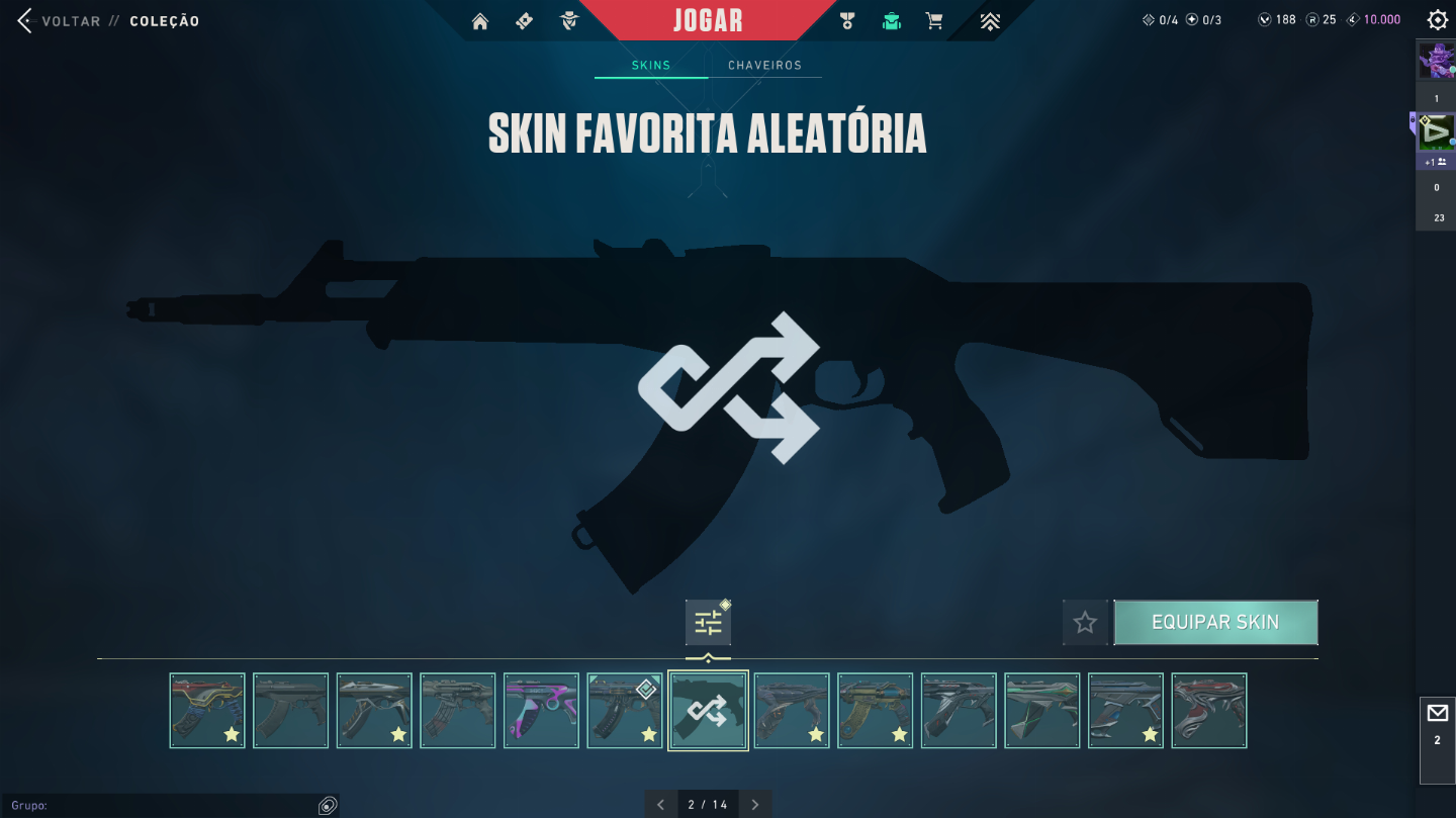 CONTA VALORANT, +3k GASTOS, SKINS PARA TODAS AS ARMAS, + DE 4 PACOTES, + Disc