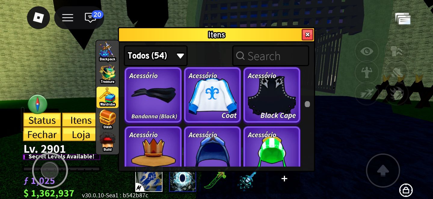 Conta de blox fruits a venda ou em brawl stars 100k+