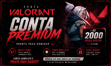 Conta Valorant Ouro repleta de skins/passes +R$2000 gastos (UNICO DONO)