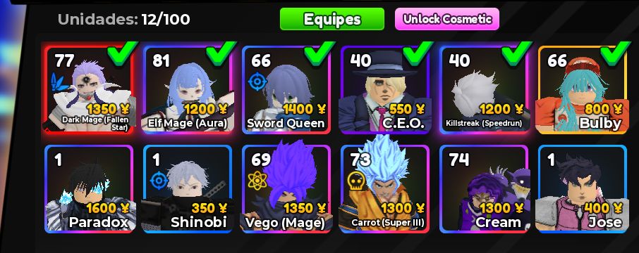 Vendas de anime adventures