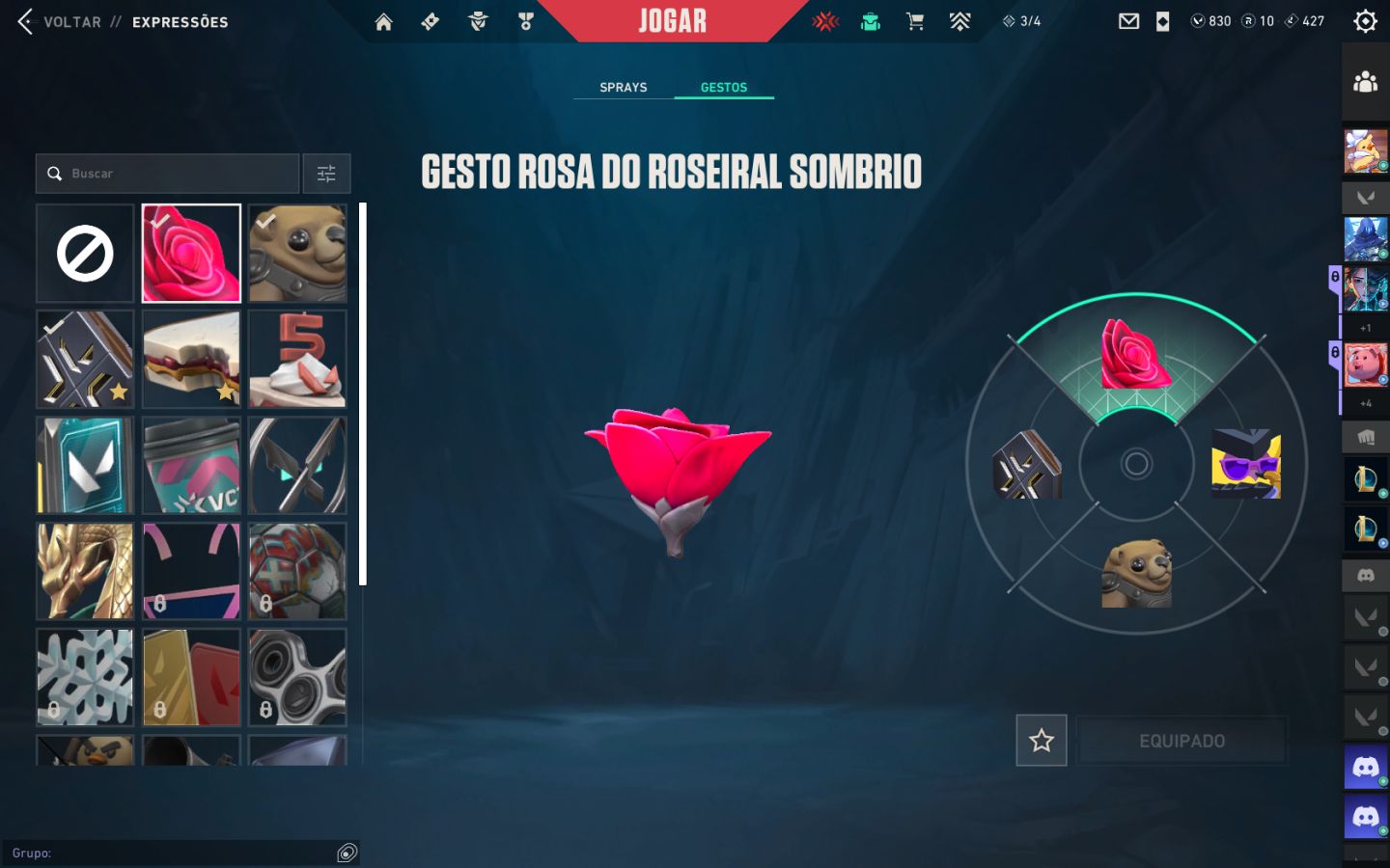 Conta valorant com 3400 reais gastos!!!
