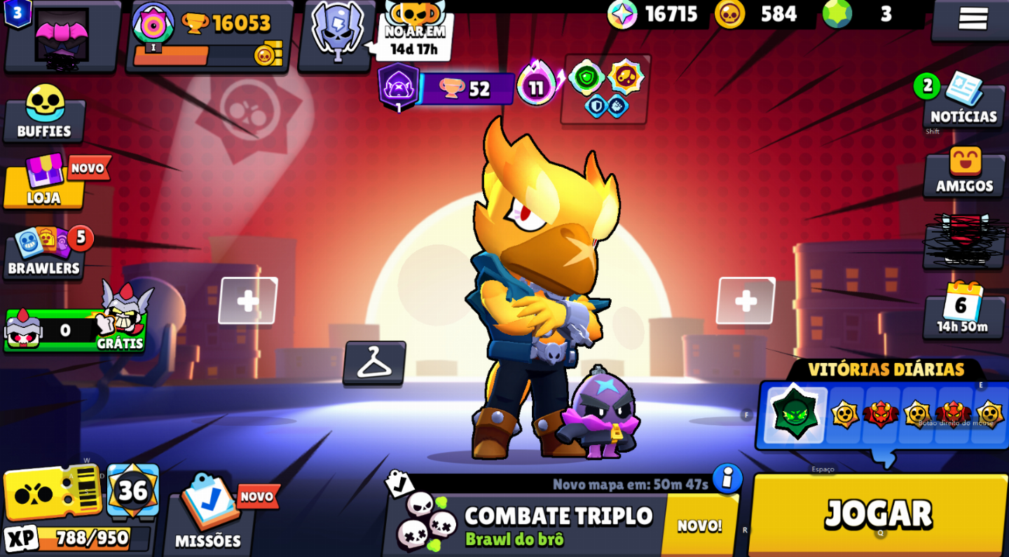 [ENTREGA AUTOMATICA] CONTA BRAWL + FULL ACESSO + 74 BRAWLERS + 3 BRAWLERS 1K