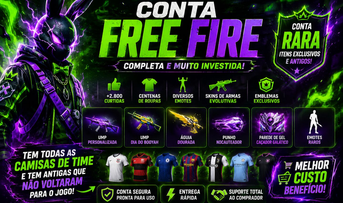 Conta FreeFire Rara (Preço Ngeociavél)