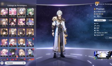 CONTA TOP- Phainon+Cyrene+evernioght+loba999+Firefly e mais - Honkai star rail