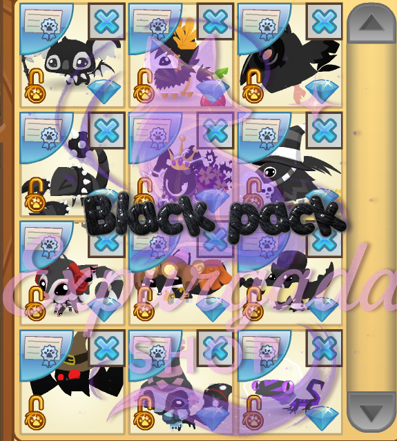 Packs de mascotes Animal jam AJ Classic