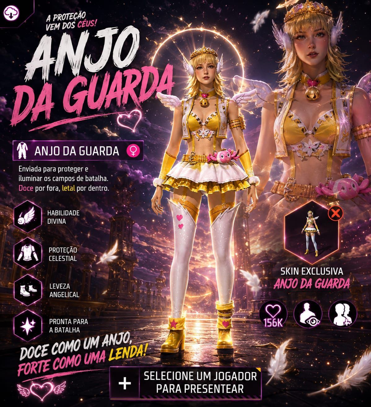 NINJAS E SKIN ANJINHA E DIABINHA
