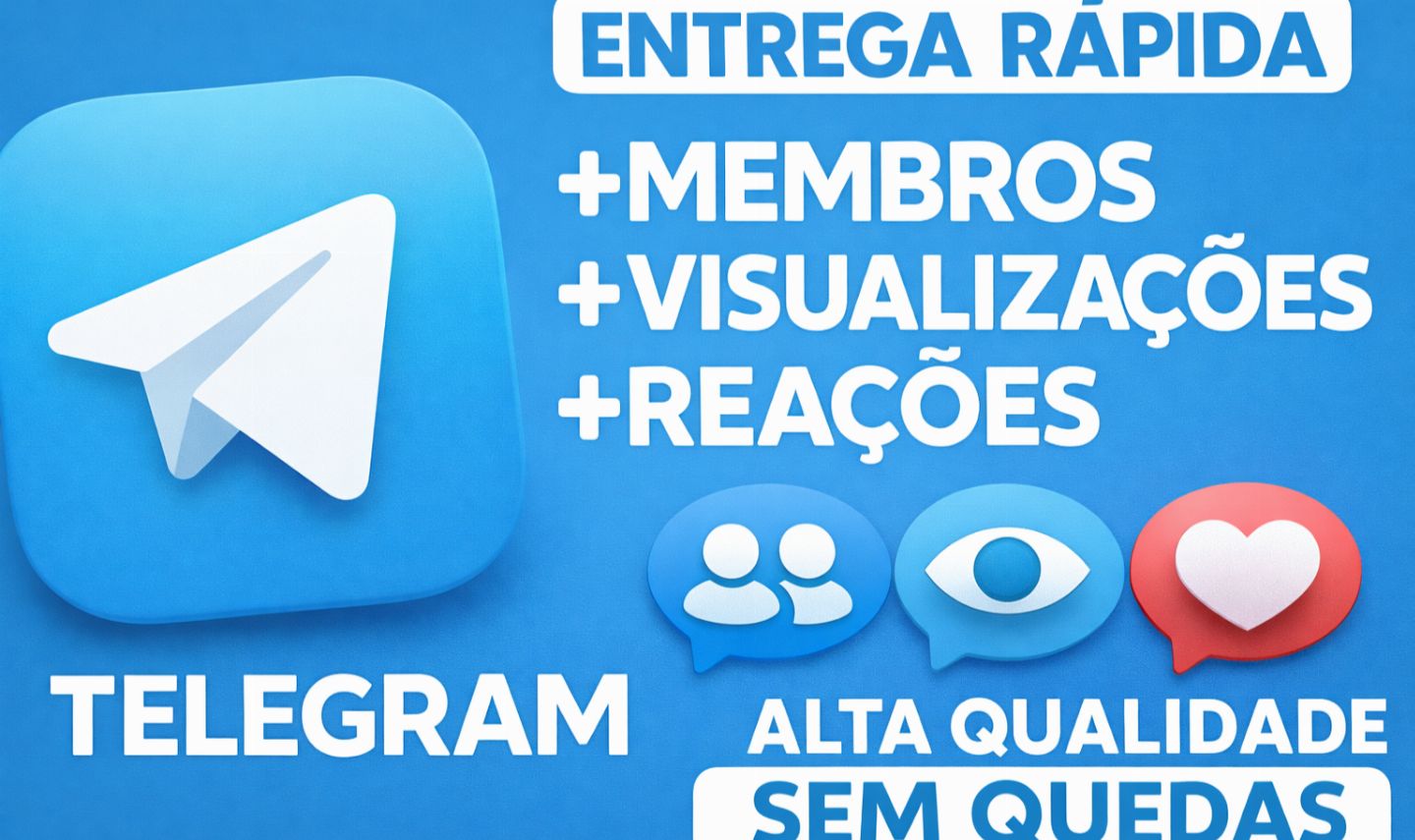 TELEGRAM - MEMBROS | VISUALIZAÇÕES | REAÇÕES