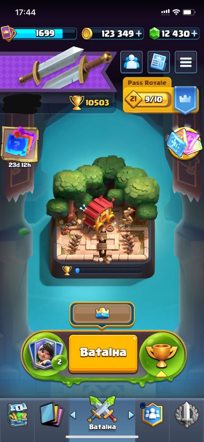 CONTA CLASH ROYALE NÍVEL 15, COM 10.500 TROFÉUS, ARENA 26