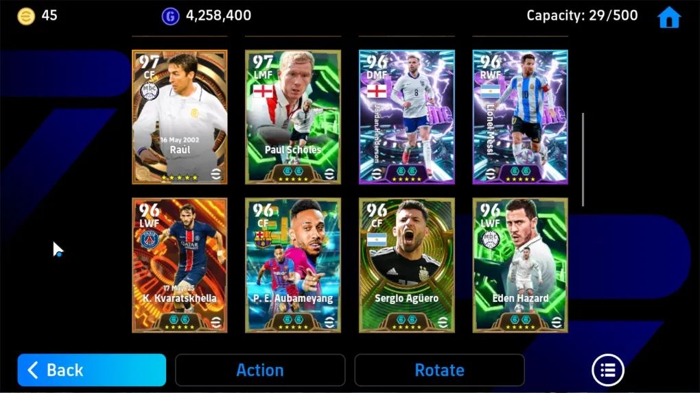 CONTA EFOOTBALL 3200 FC |MESSI 108 |NEYMAR 105 | BARESI 105 | KAHN 105 | 4.2M GP