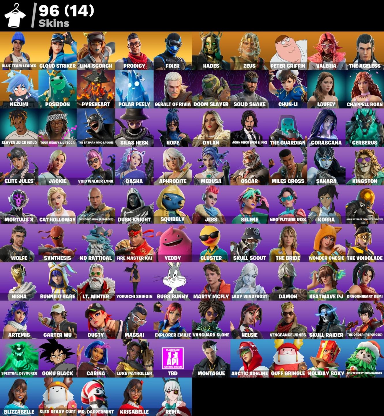 Conta de Fortnite com 96 Skins | Prodigy | Promoção!