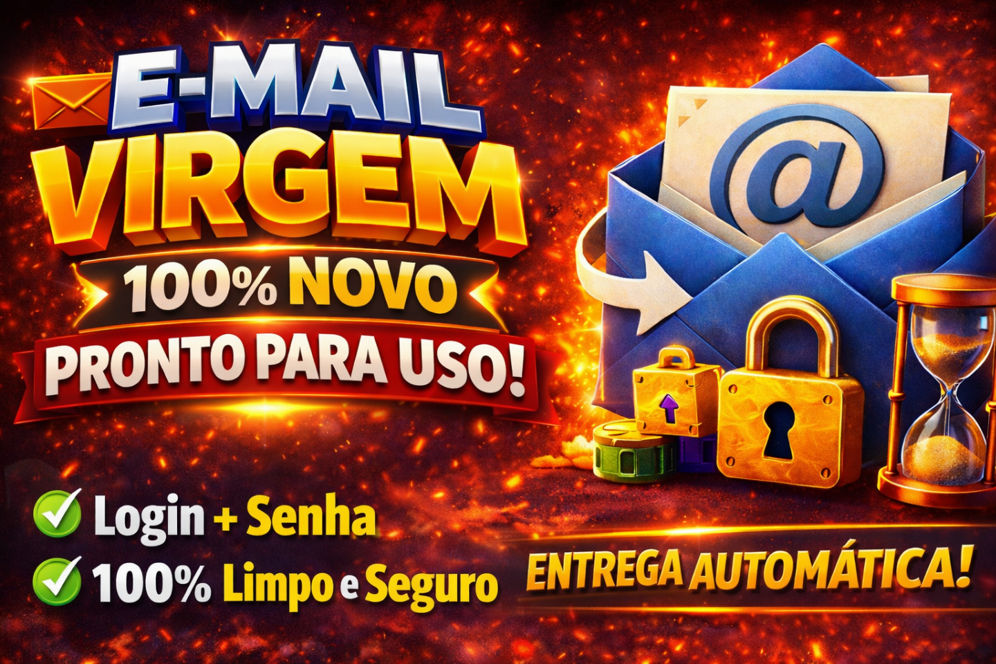 [MAIS BARATO] Email Virgem - Notletters [ENTREGA AUTOMATICA]