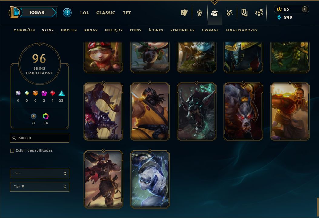 LENDÁRIA LEE SIN PUNHOS DIVINOS + [100 SKINS HABILITADAS] + PLATINA 1 SOLO/FLEX