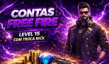 CONTAS LEVEL 20 PARA FREE FIRE BARATAS