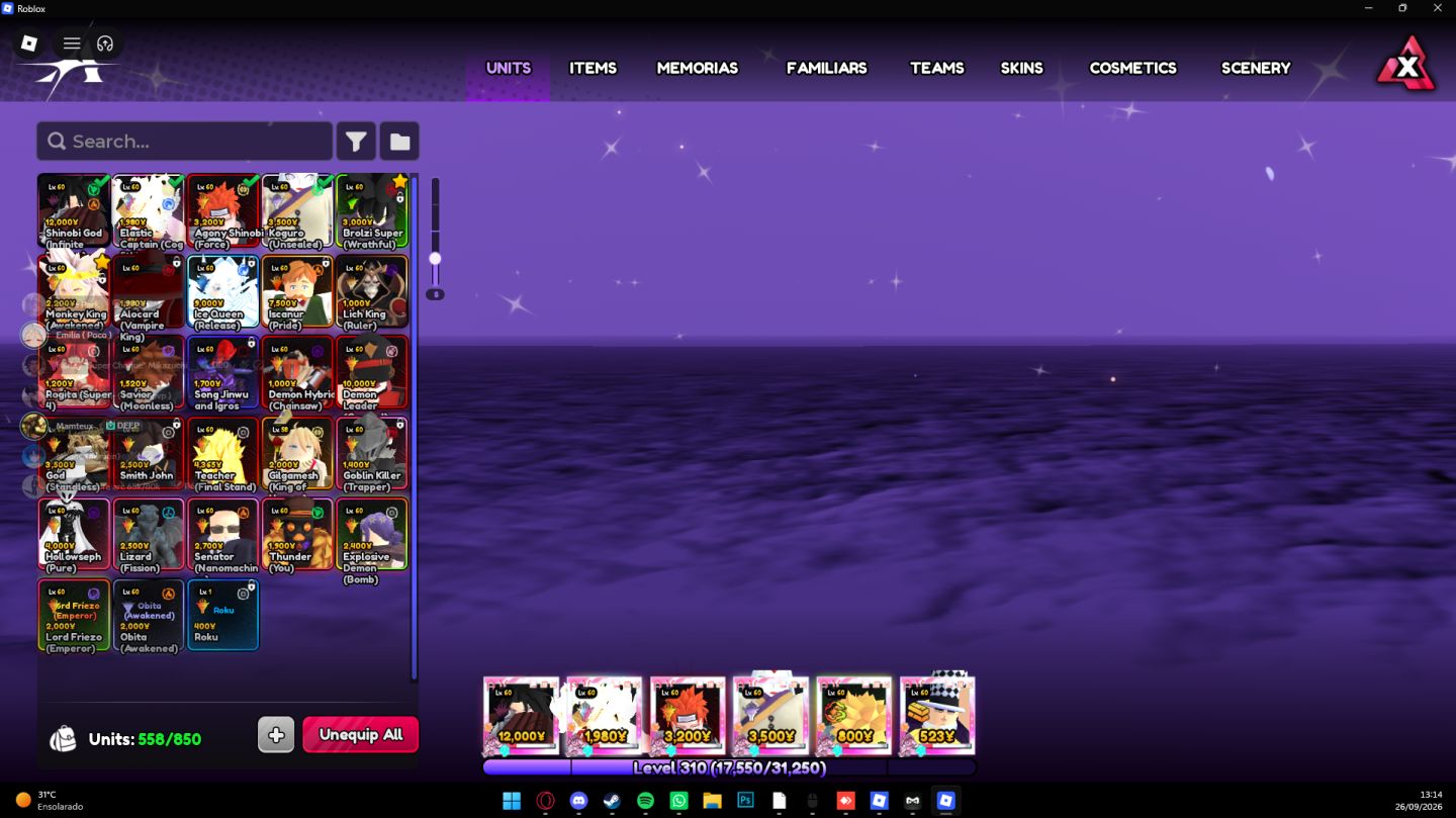 Conta Anime Vanguards