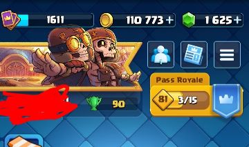 Conta Clash Royale 14000 Troféus