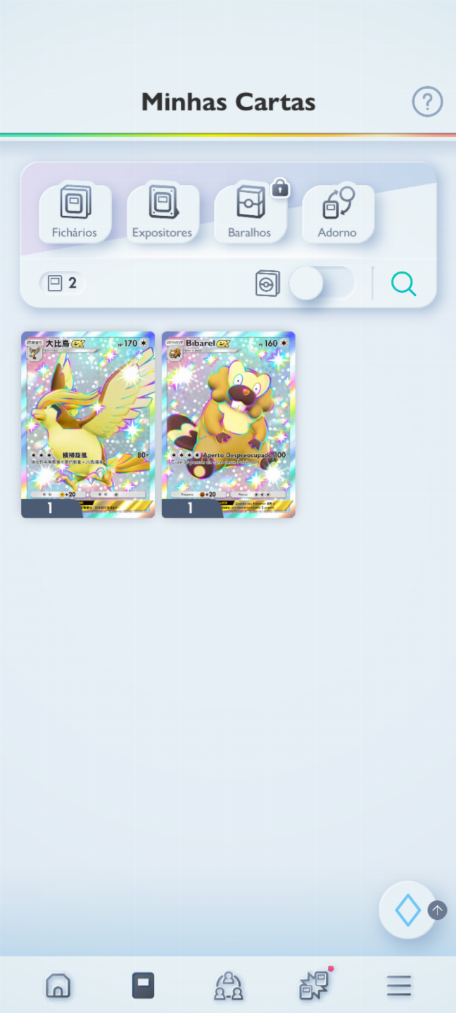 Conta Pokémon TCG - NV 25 com mais de 2k cartas, bastante FA no precinho!