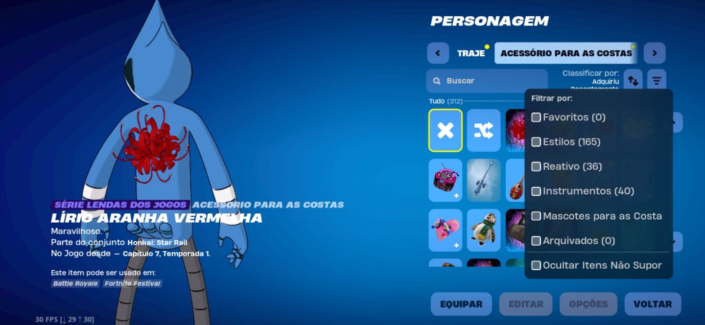 CONTA DE FORTNITE COM 189 SKINS pacote de apenas um show MTS PASSES E Parcerias