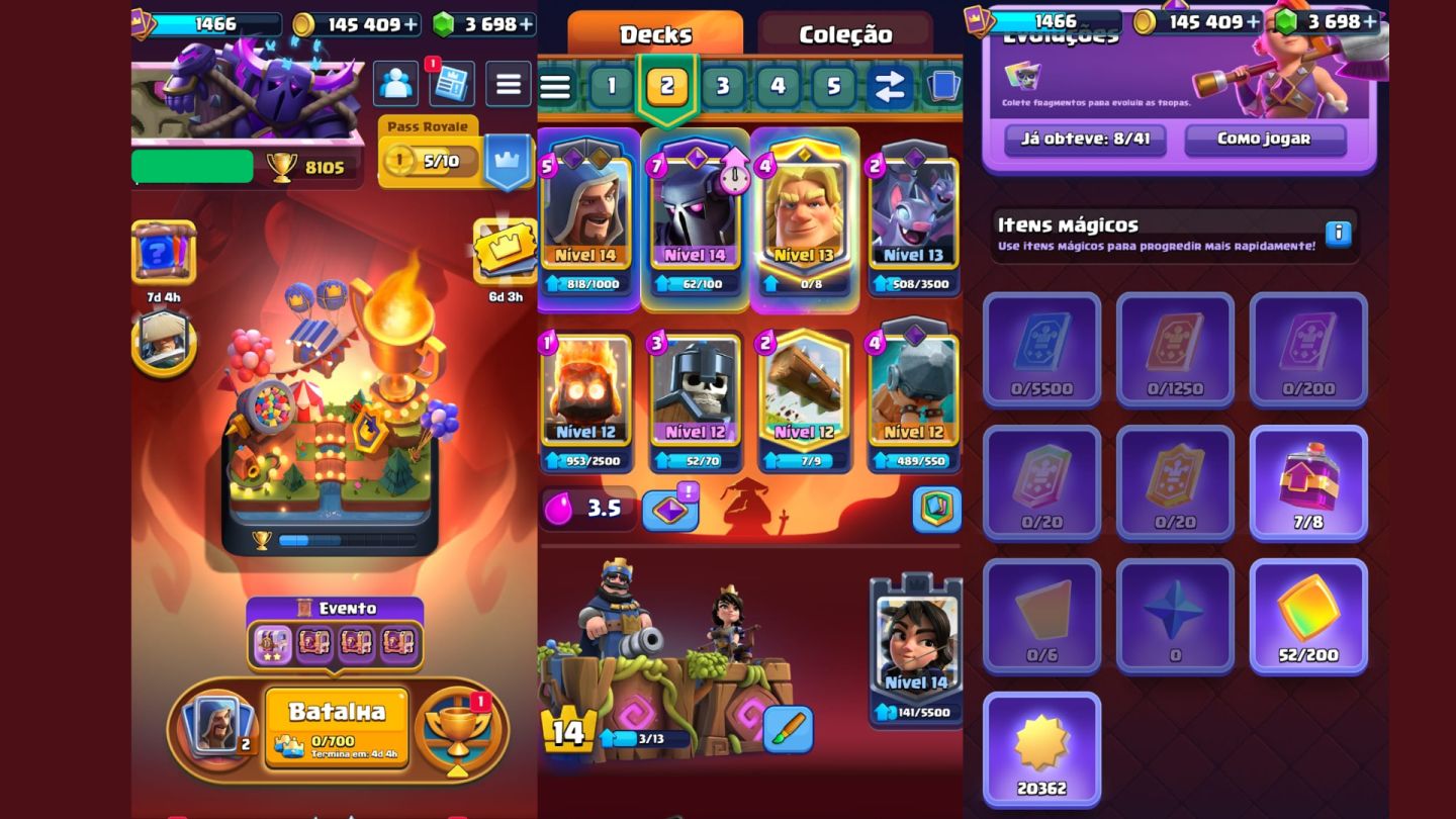 [MELHOR PREÇO!] CONTA BRAWL STARS + CLASH ROYALE RARAS E MUITAS SKINS (RÁPIDO))