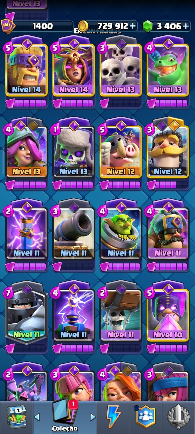 Conta de clash Royale muito top