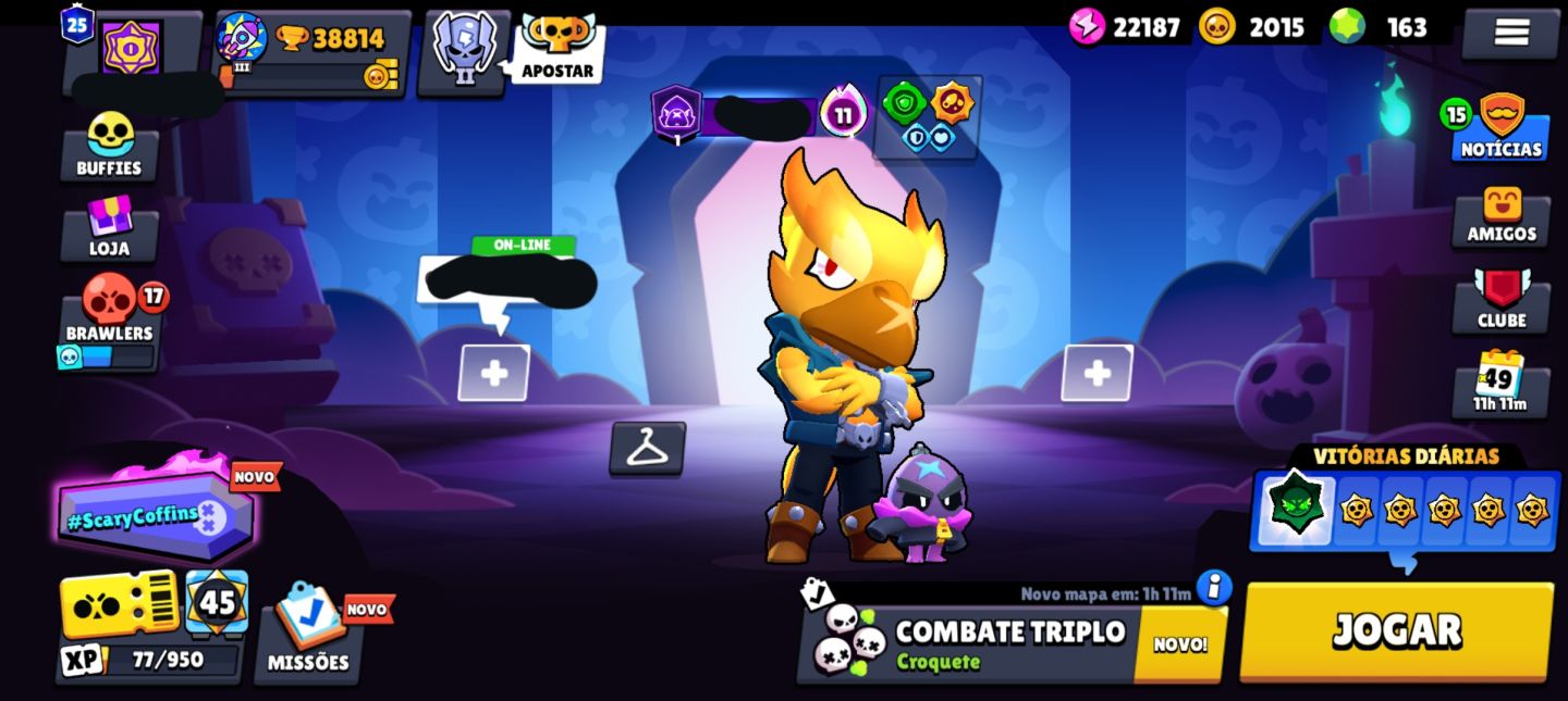 Brawl Stars | 38K Troféus | Conta 2019 | Skins Raras, Míticas e Lendárias