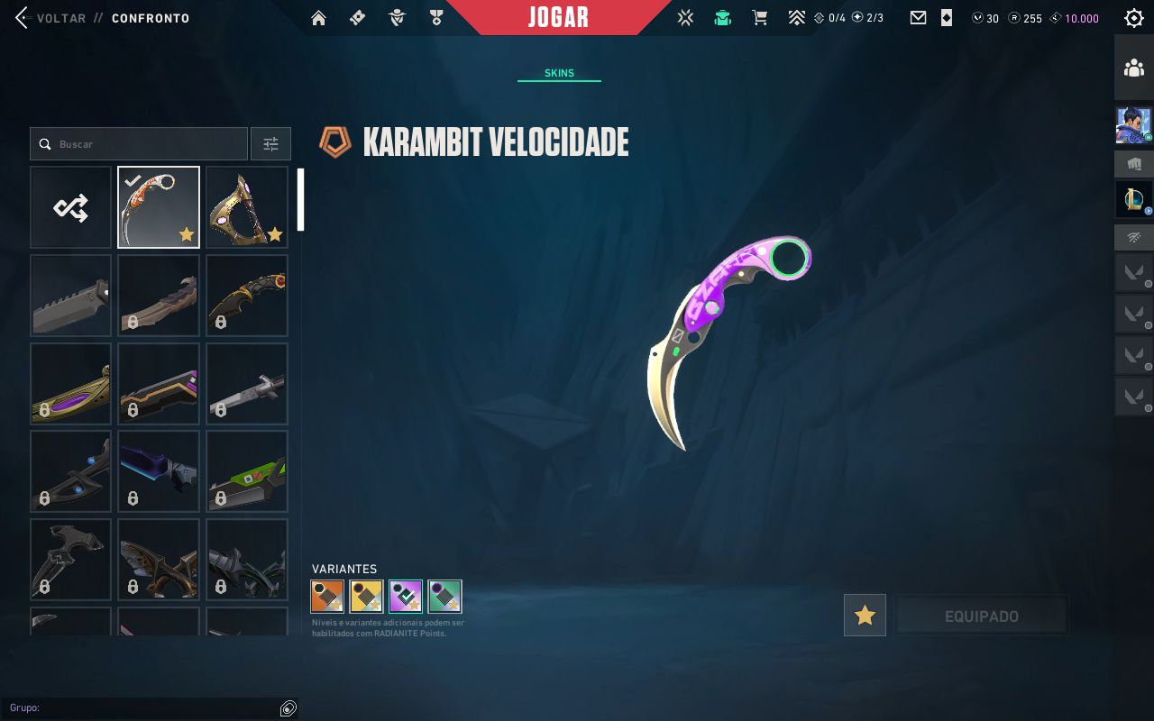 Conta de valorant barata com mutias skins
