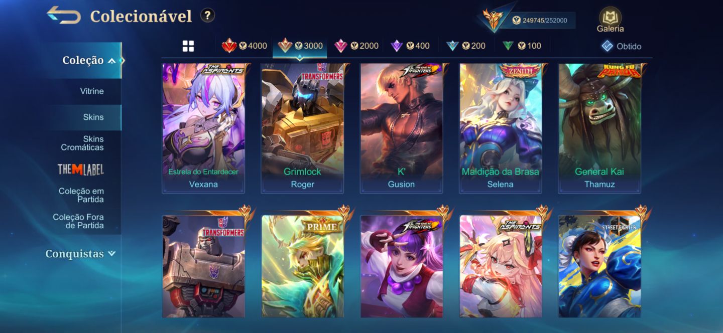 Conta com 5 Legends