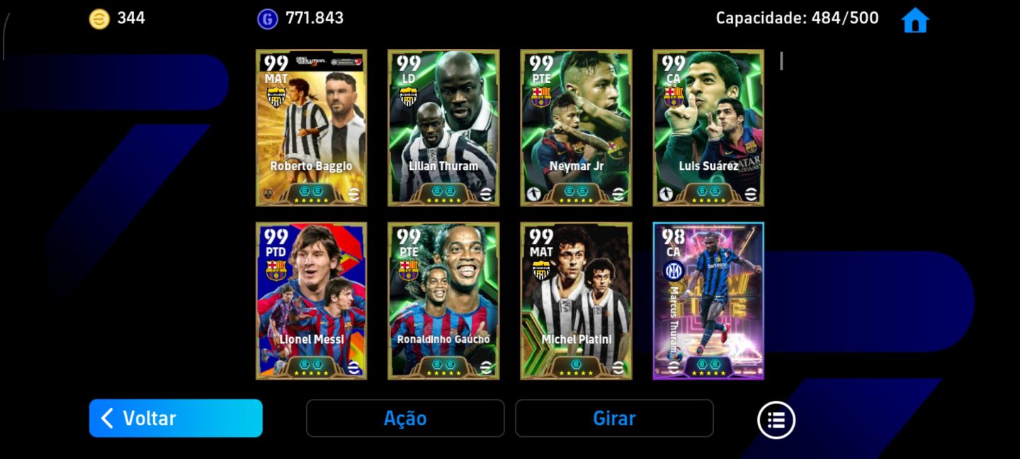 CONTA EFOOTBALL MOBILE COM 3266 DE FORÇA!