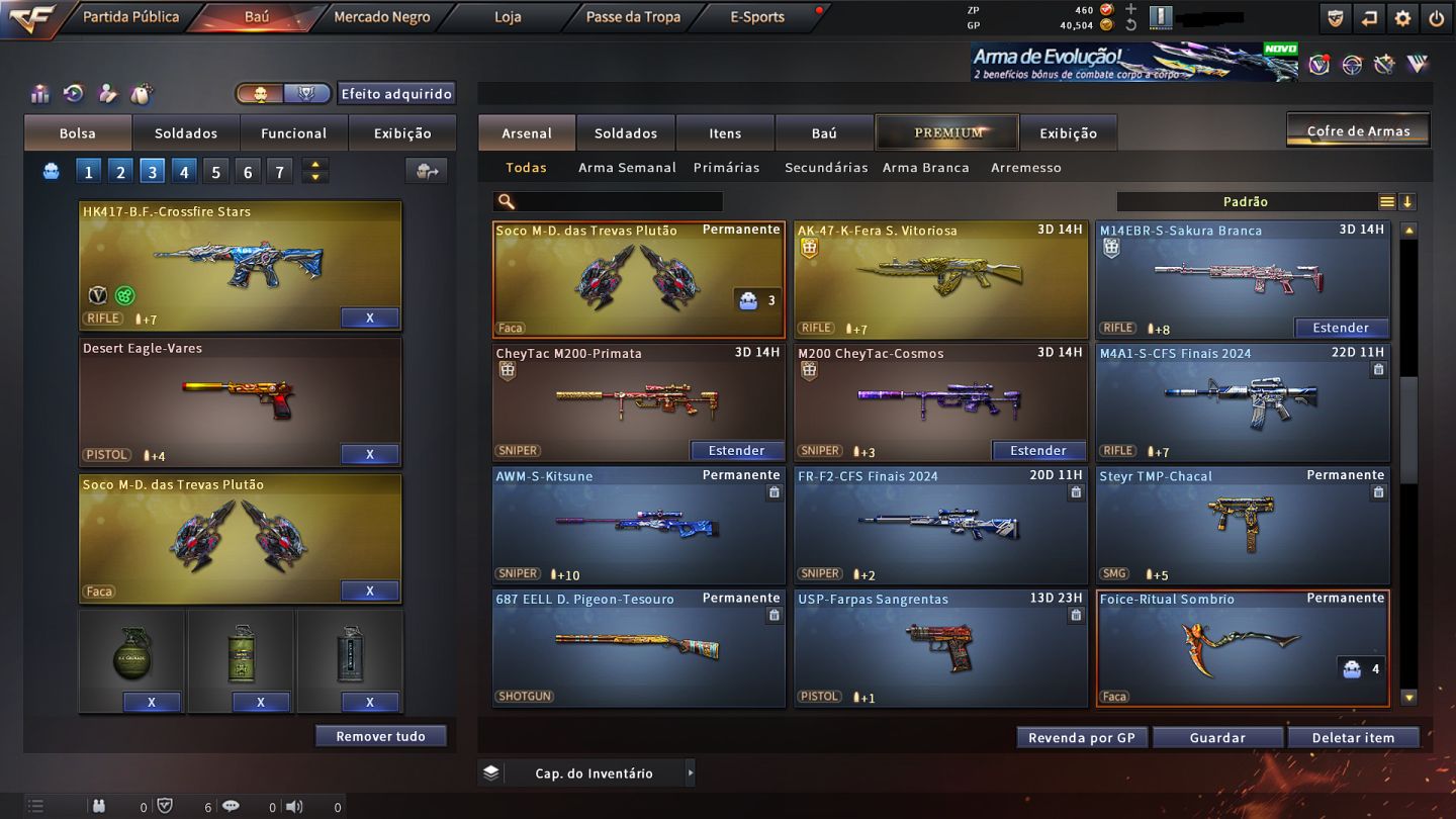 Conta CrossFire Com Vips e Variantes de Vip