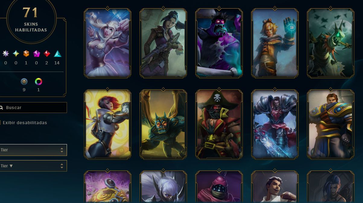 CONTA LEAGUE OF LEGENDS - 71 SKINS - ULTIMATE/MITICAS/LENDARIAS - FULL ACESSO