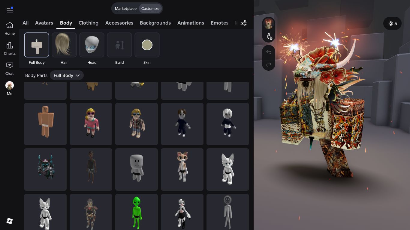 Conta roblox com korblox + ice horns + red irons horns + 100k+ robux gastos