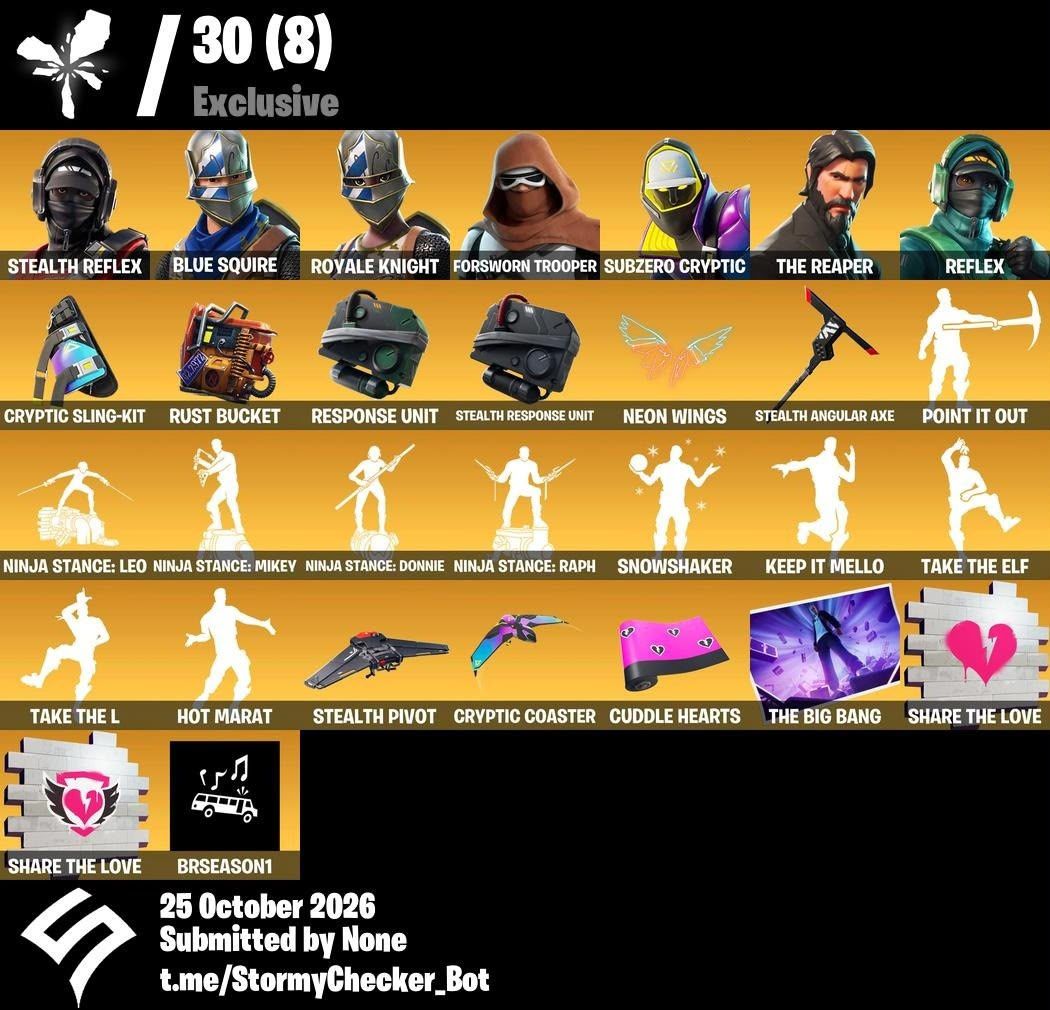 CONTA SUPER RARA FORTNITE // REFLEXO FURTIVO, TROOPER RENEGADO, ROGUE AGENT