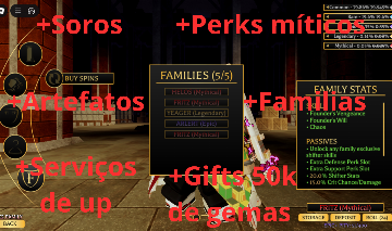 FAMILIA, SPINS, ITENS, PERK, ARTEFATO Attack on Titan Revolution(AOTR)