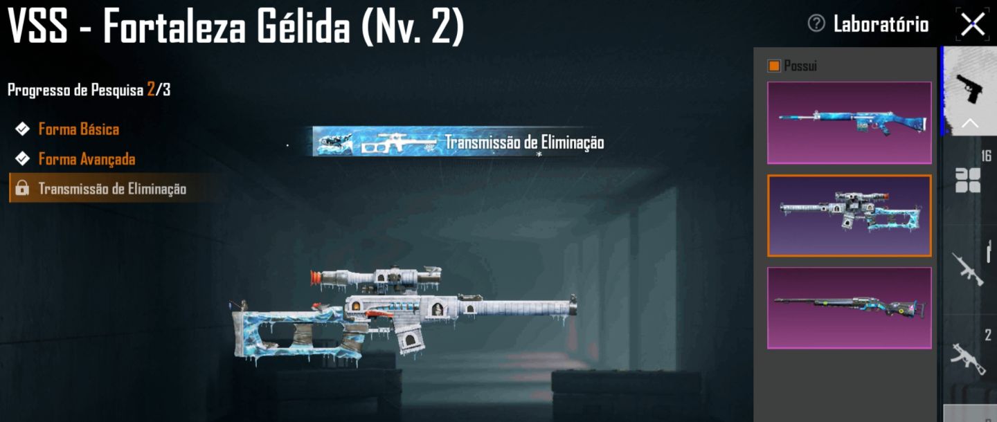 Conta pubg mobile com m4 glacial e outras armas e skins