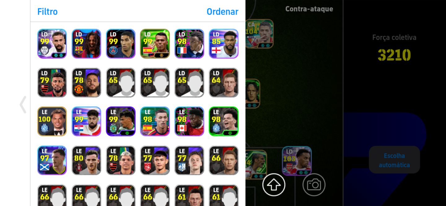 Conta efootball + 2220 de força completa