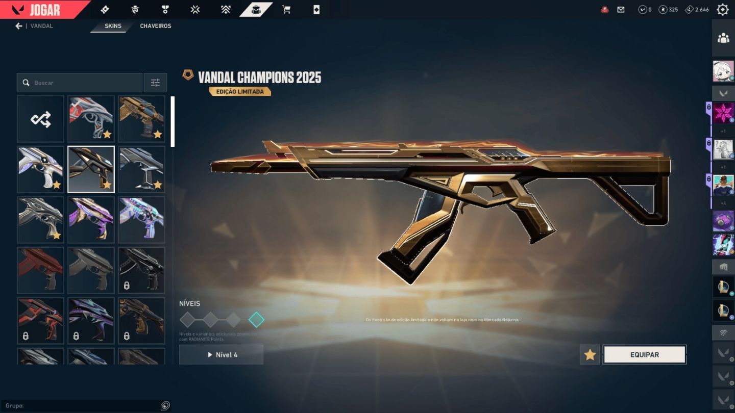 CONTA FULL ACESSO VALORANT CHAMPIONS 2024/2025, PACOTE EVORI, PACOTE ARCANE ETC