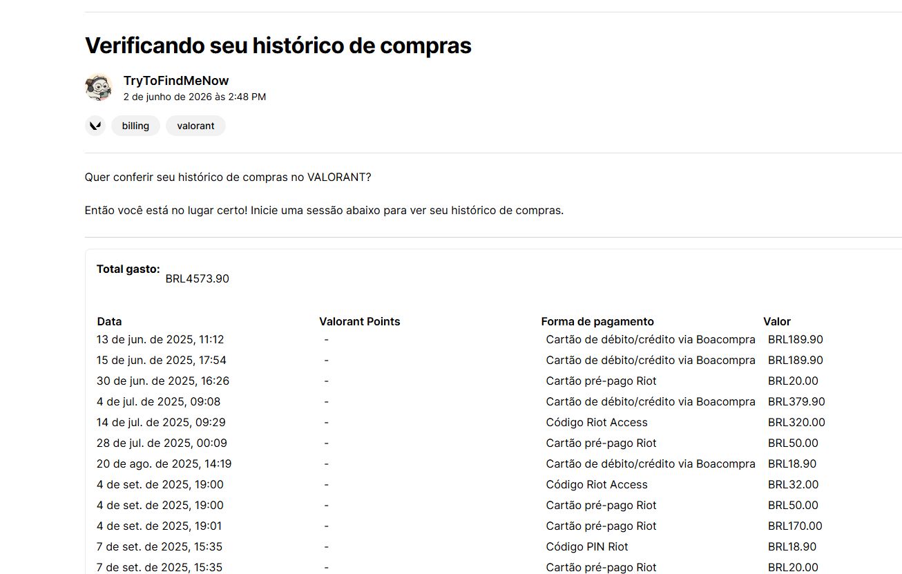 CONTA VALORANT CONSOLE COM PACOTE 2.0 KURONAMI, FLORETÉREA E MUITO MAIS