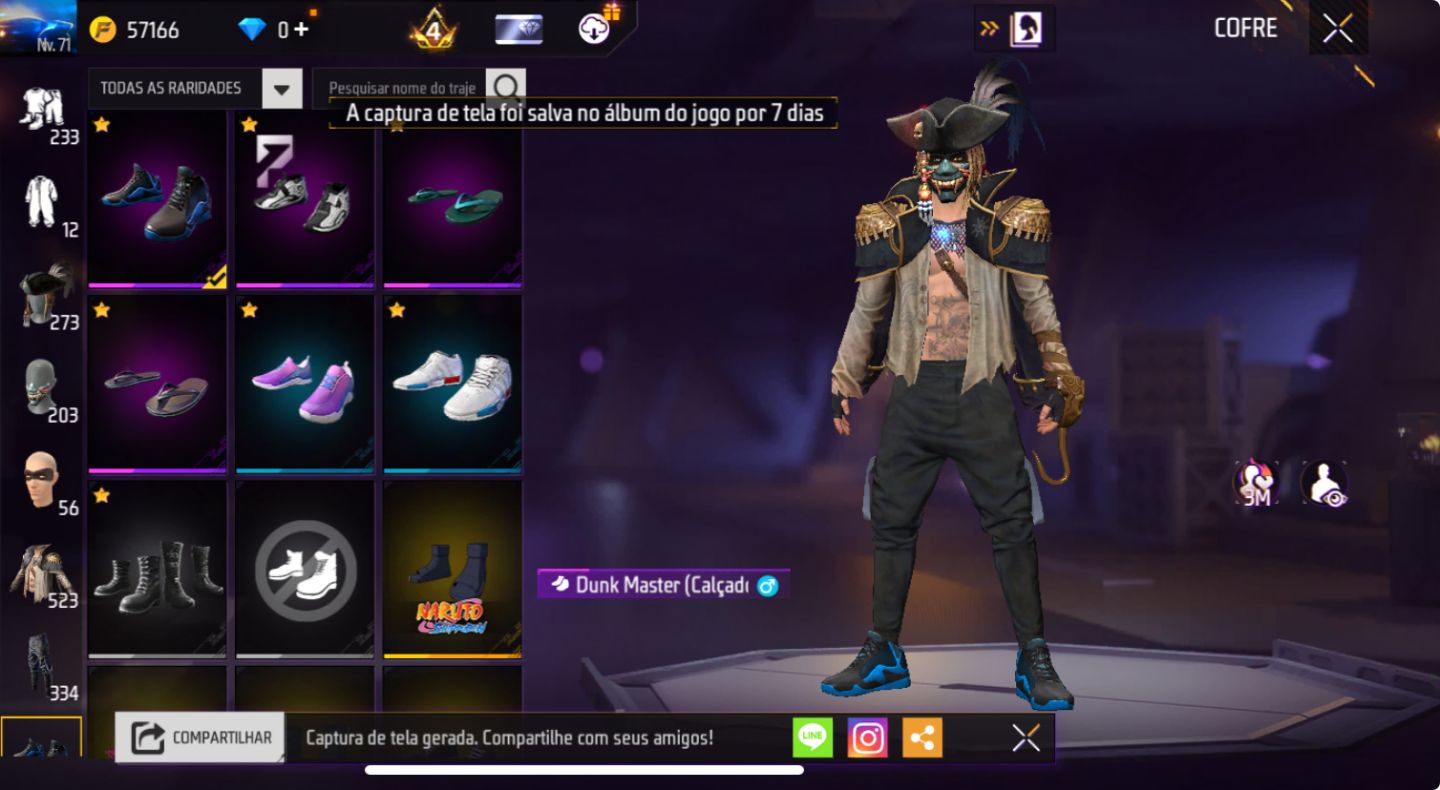 CONTA DE FREE FIRE | SUPER GEMADA, 521 PEITA | FULL ATT, PASSE ANTIGO | PROMOÇÃO