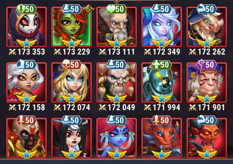CONTA HERO WARS ALLIANCE - 13.9m de Poder