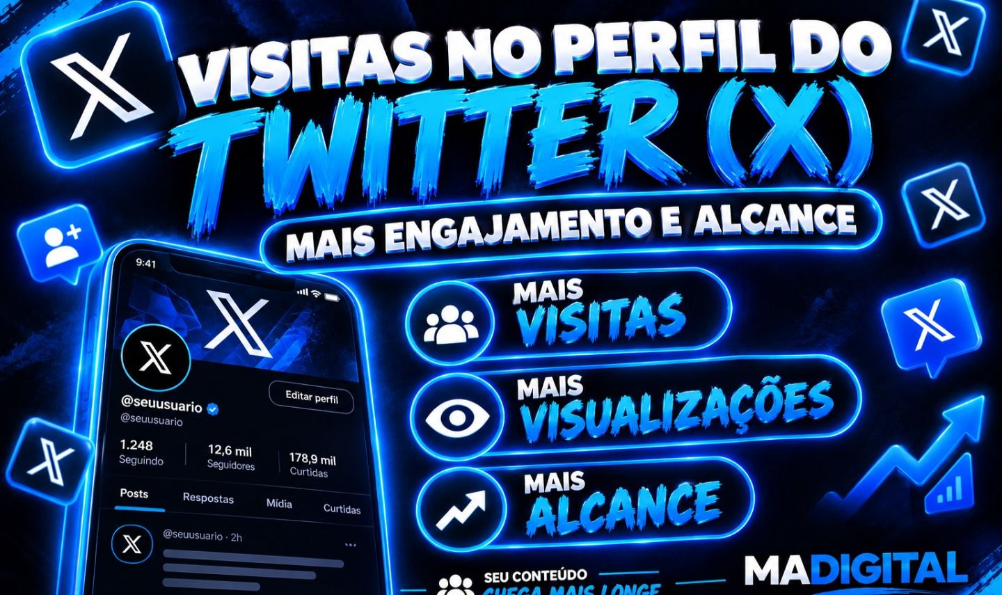 VISITAS PRO PERFIL X (TWITTER)